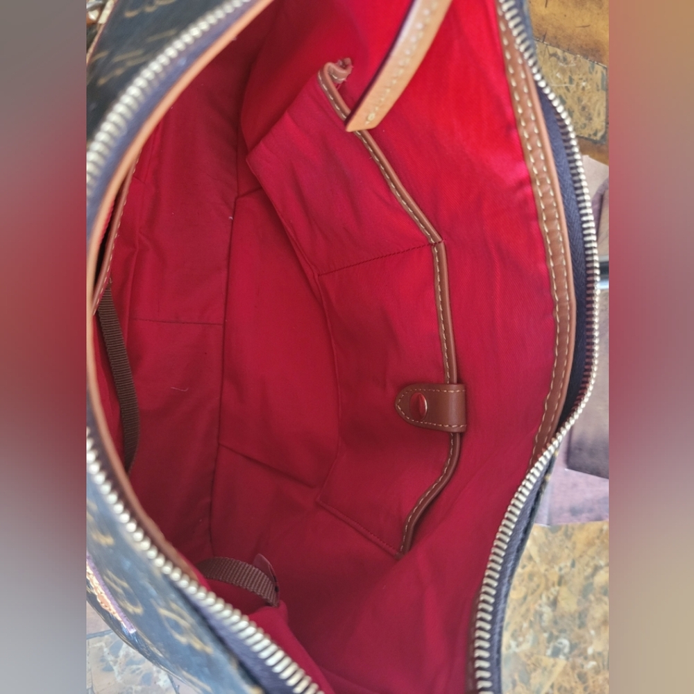 Dooney & Bourke Brown Monogram Shoulder Bag - Picture 8 of 13